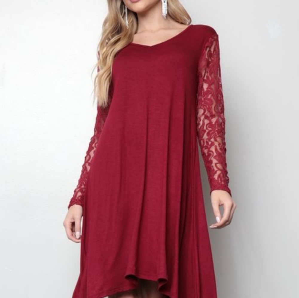 Milly Penzance Lace Sleeve V Neck Dress - Picture 3 of 11